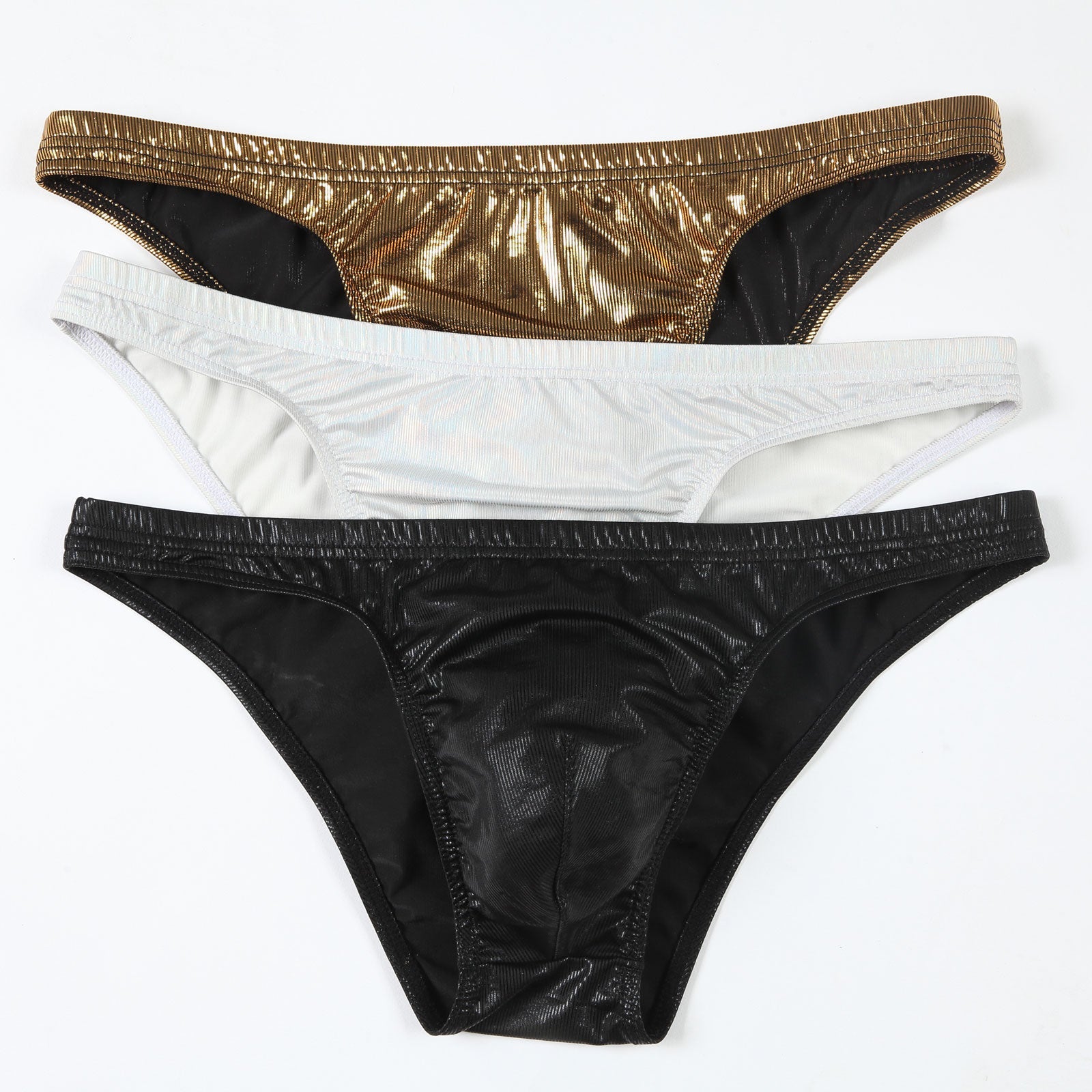 Shimmering Stage Star Sleeveless Crop Top & Briefs (2-Piece Set)