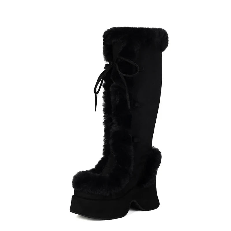 Funky Fur Platform Boots