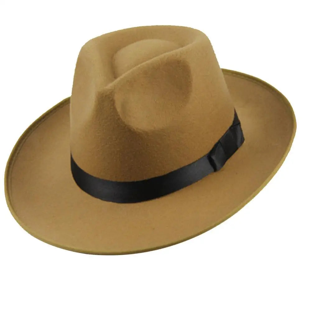 Jazz Fedora Wide Brim Hat