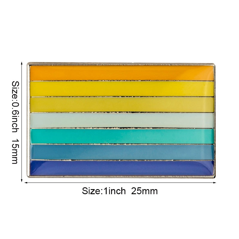 Genderfaun Pride Flag Enamel Pin