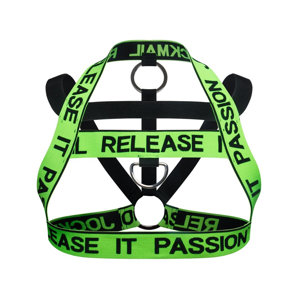 Jockmail Neon Release It Passion Elastic Chest Harness