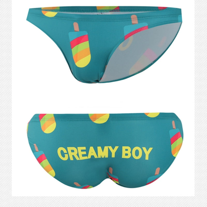 Ice Cream Stick Creamy Boy Swim Briefs