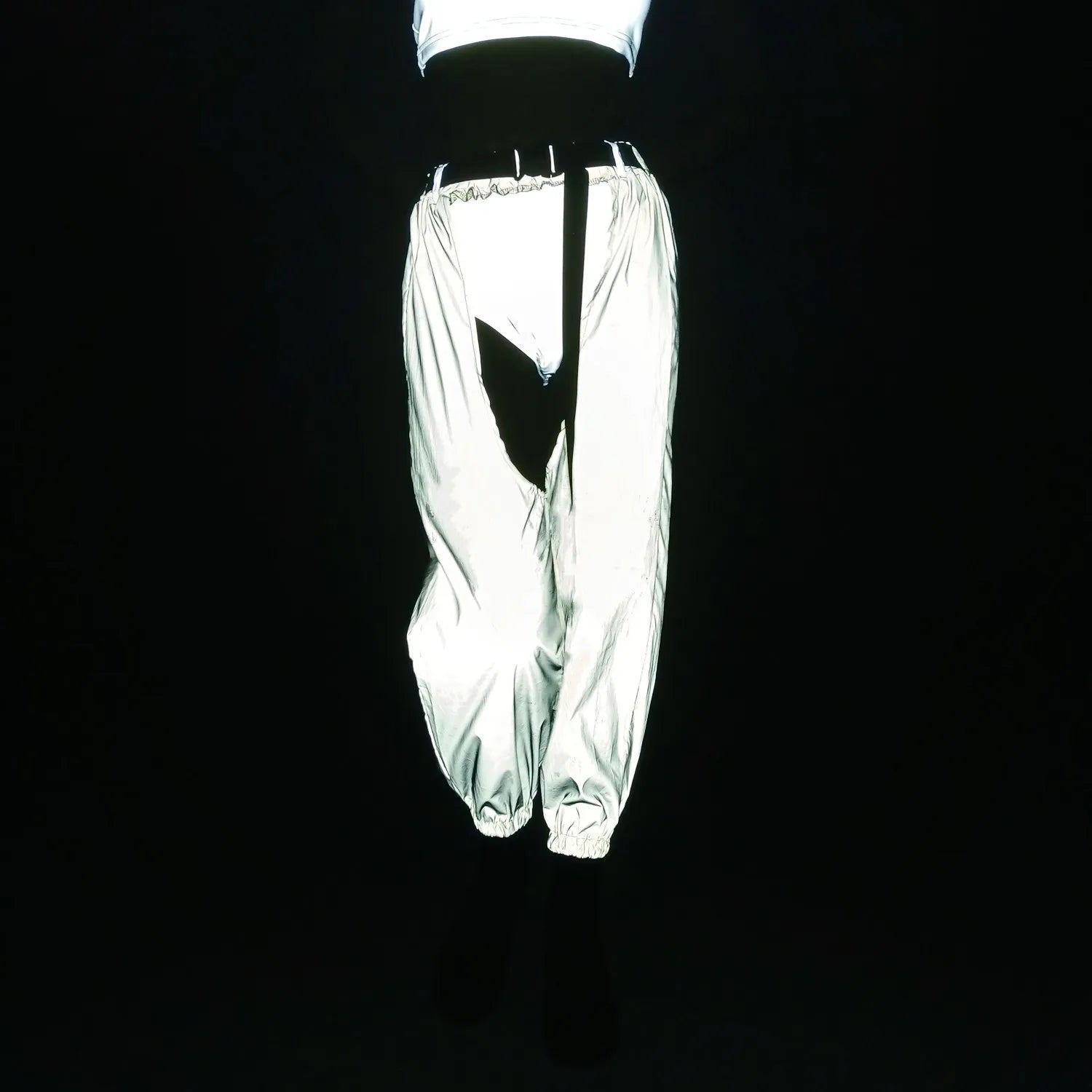 Reflective Rave Cargo Pants