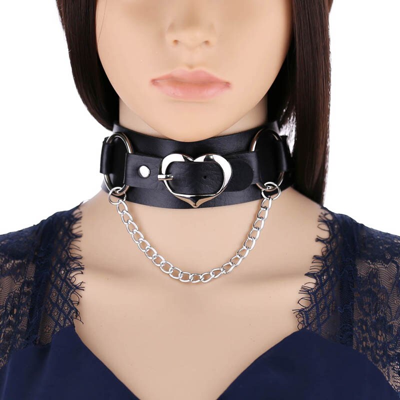 Punk Sweetheart Leather Double Layer Choker