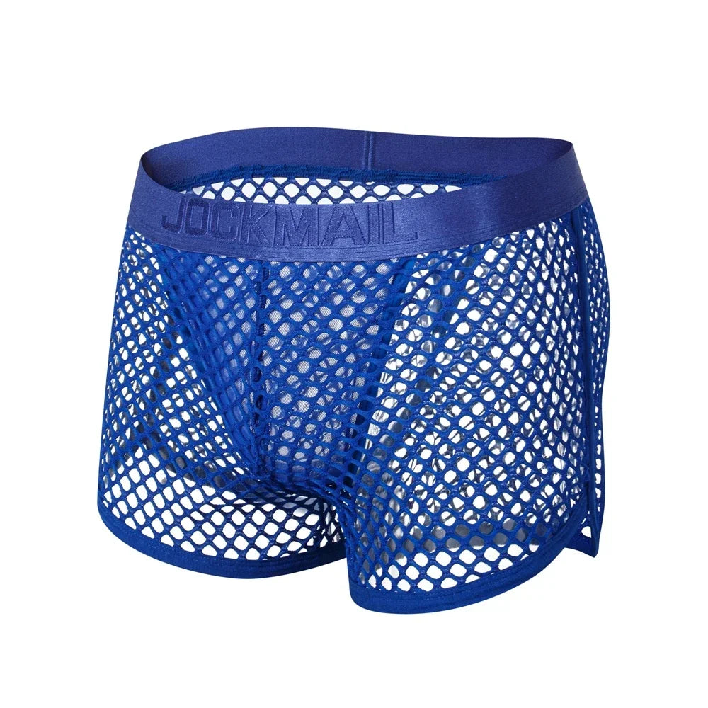 Jockmail Reveal All Fishnet Underwear Shorts