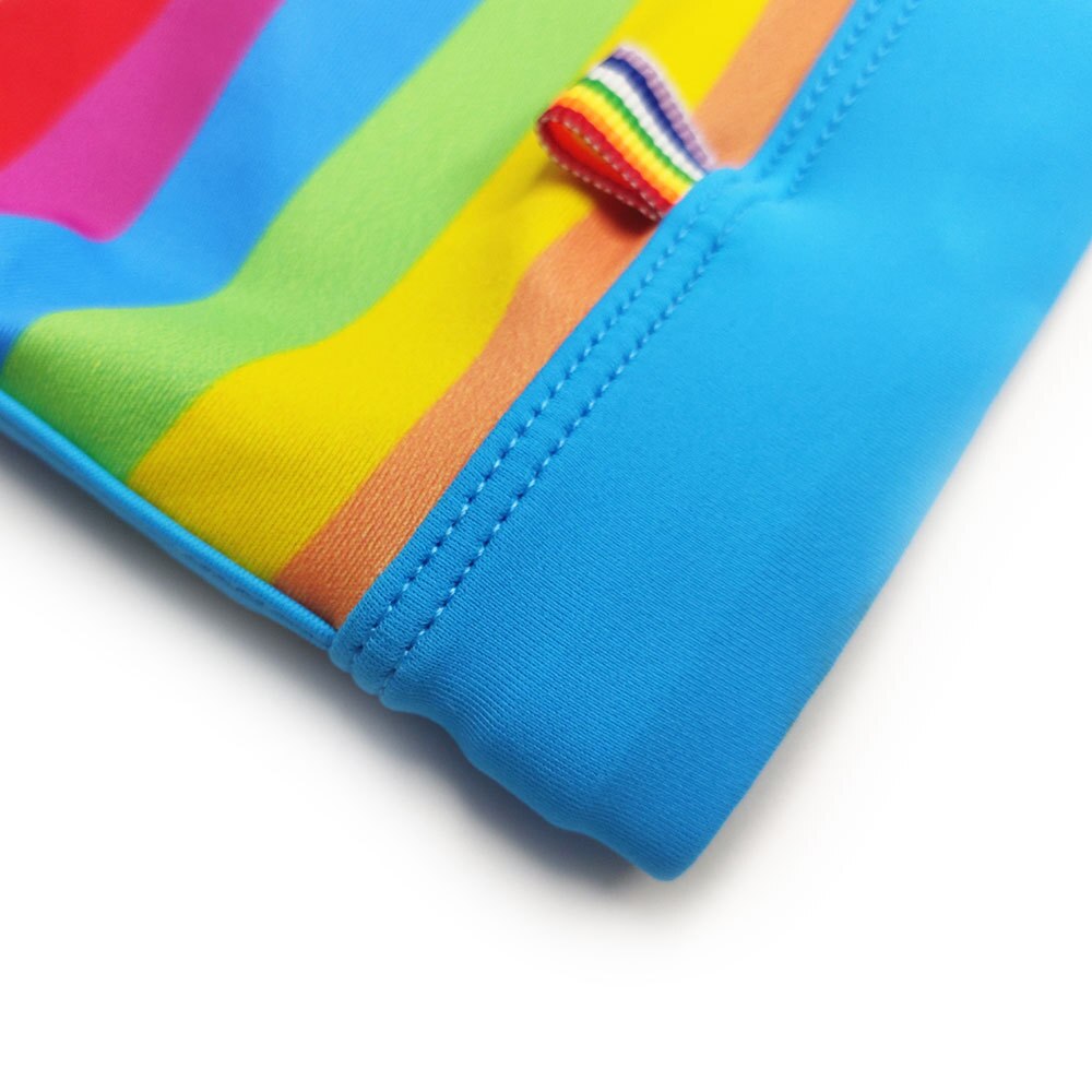 Rainbow Pride Drawstring Swim Trunks