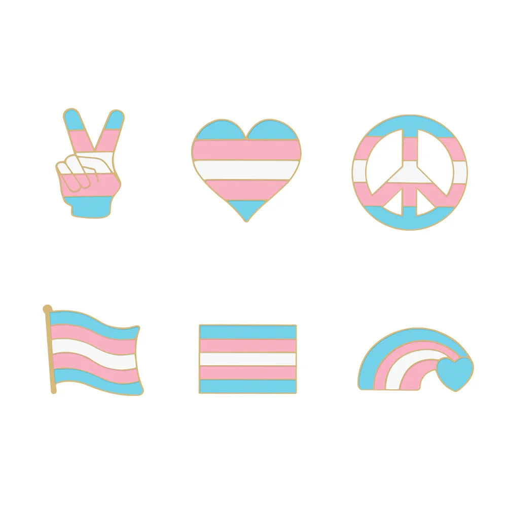 Transgender Enamel Pins Collection