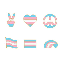 Transgender Enamel Pins Collection