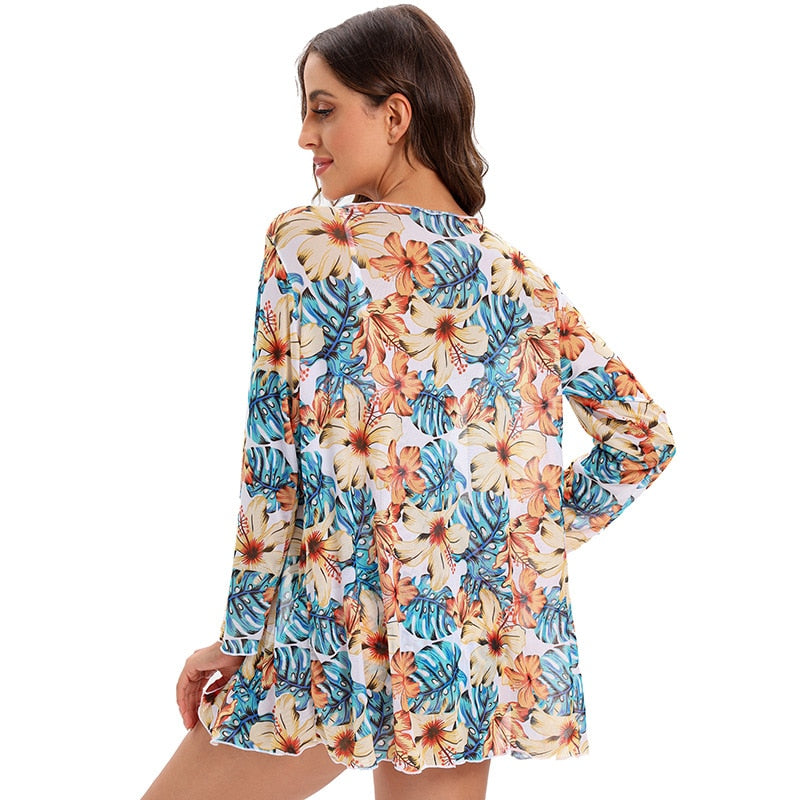 Tropicali 3 Piece Bikini Set with Cover Up