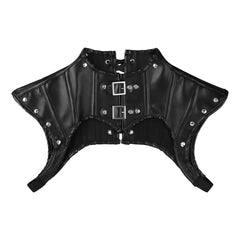 PU Leather High Collar Kink Harness
