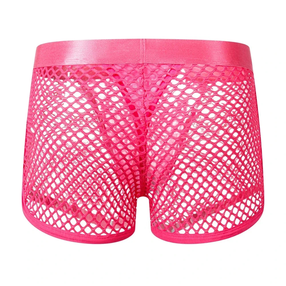 Jockmail Reveal All Fishnet Underwear Shorts