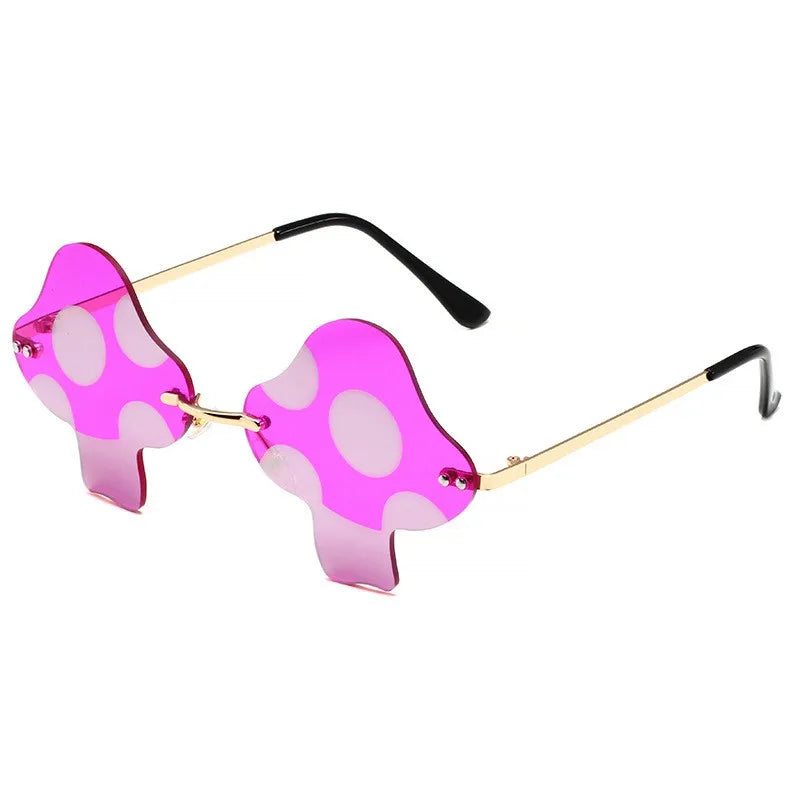 Fun Guy Mushroom Rimless Sunglasses