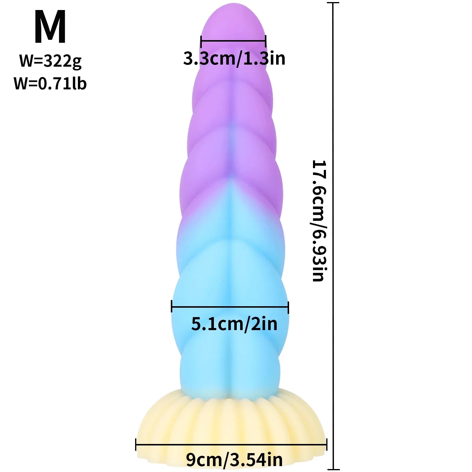 Realistic Multi-Color Alien Dildo
