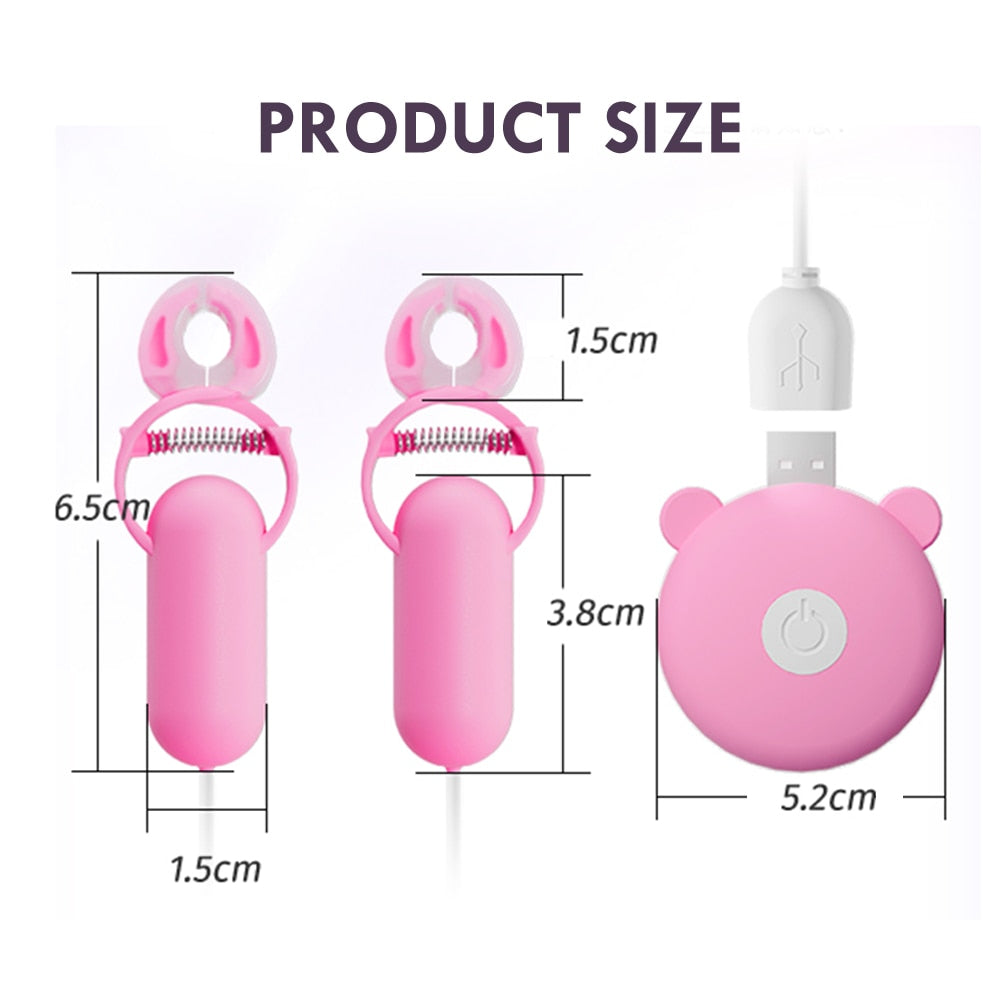 Euphoric Embrace Electric Nipple Clamp Vibrator