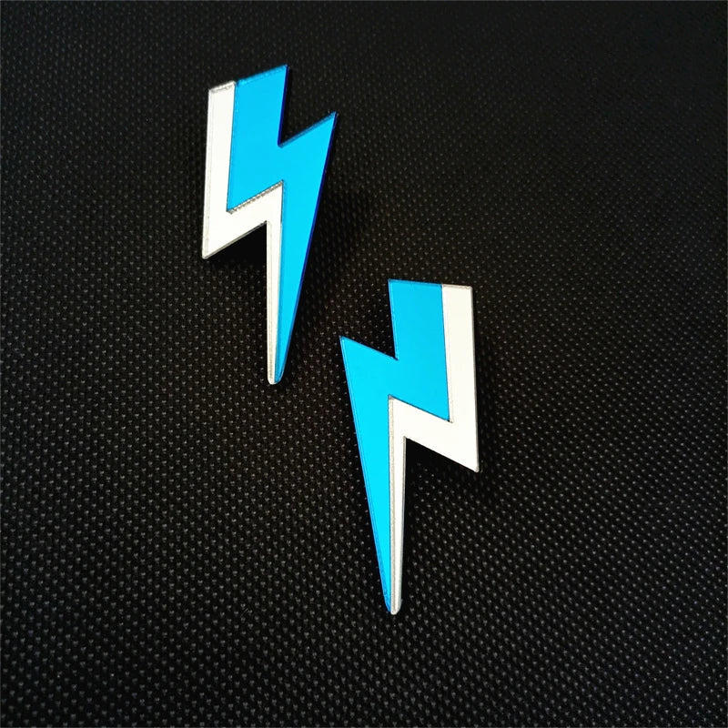 Glitter Lightning Acrylic Stud Earrings
