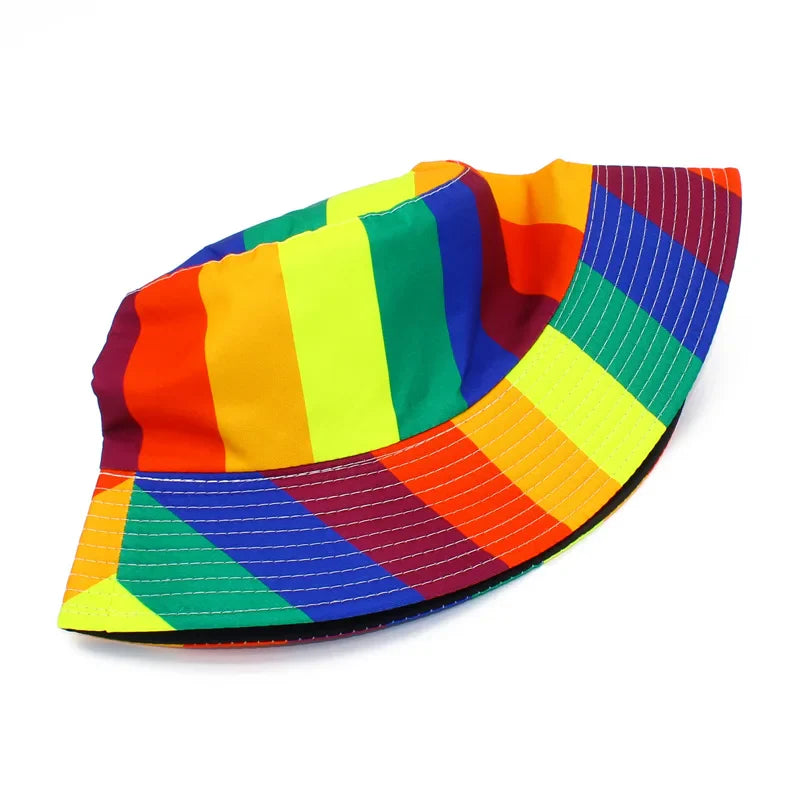 Rainbow Pride Striped Fisherman Hats