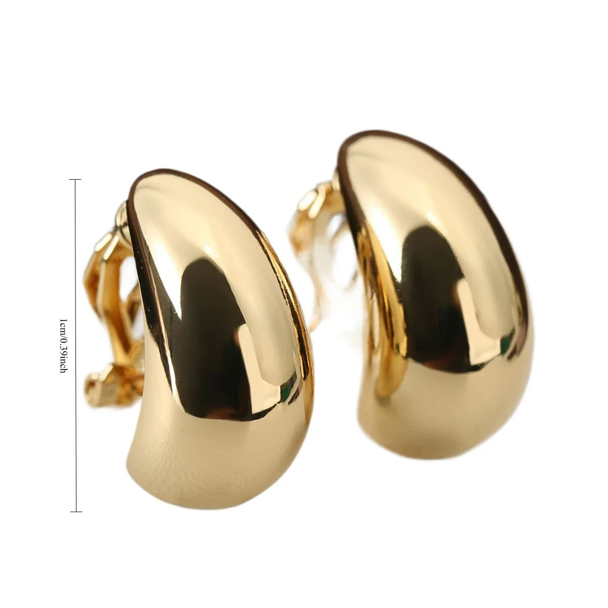 No Piercing, No Problem Champagne Clip-On Earrings