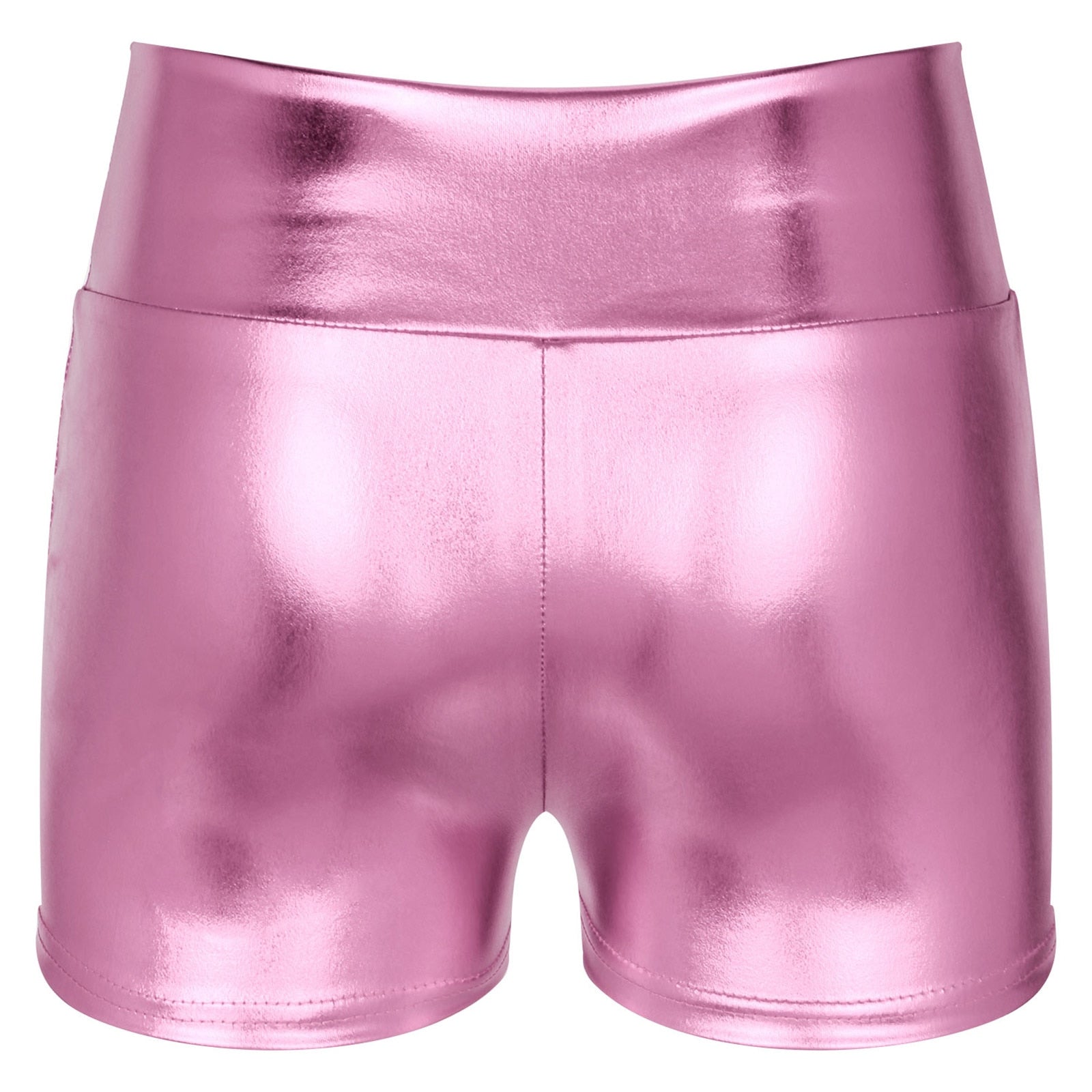 Metallic High Waisted Booty Shorts