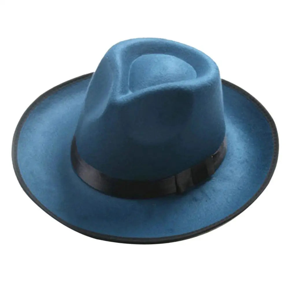 Jazz Fedora Wide Brim Hat