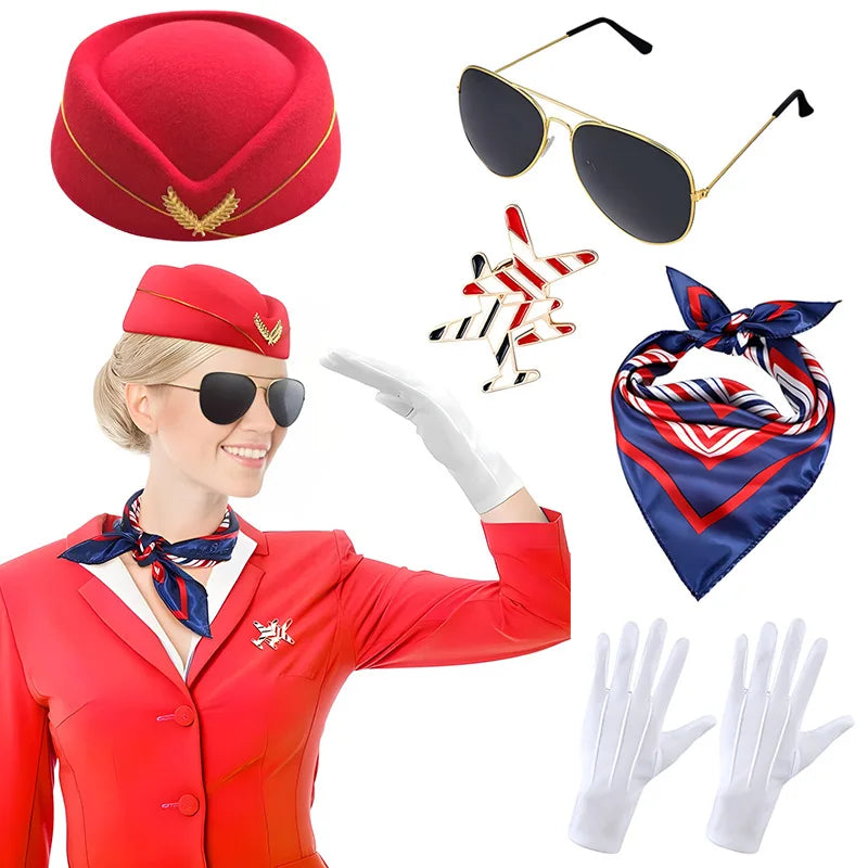 Flight Crew Stewardess Essentials Set