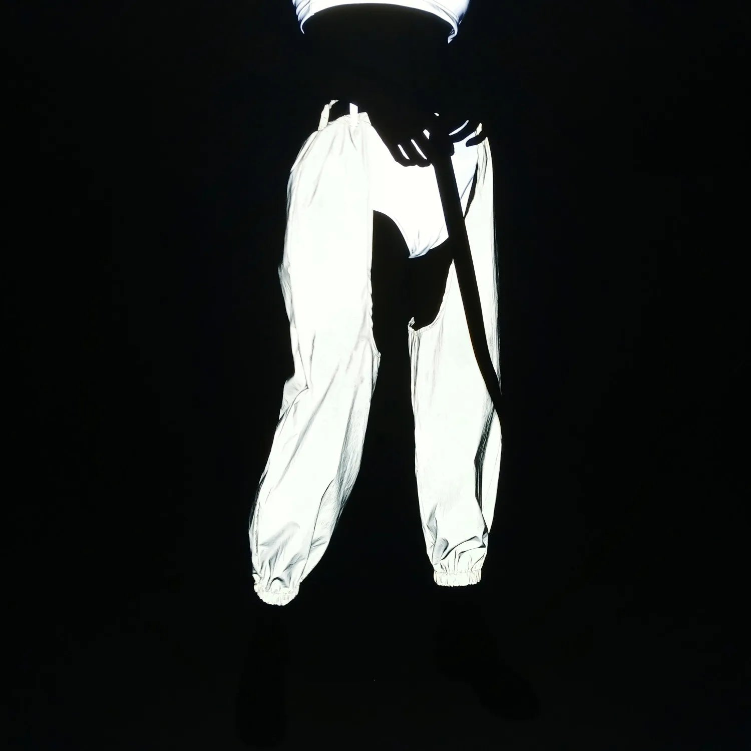 Reflective Rave Cargo Pants