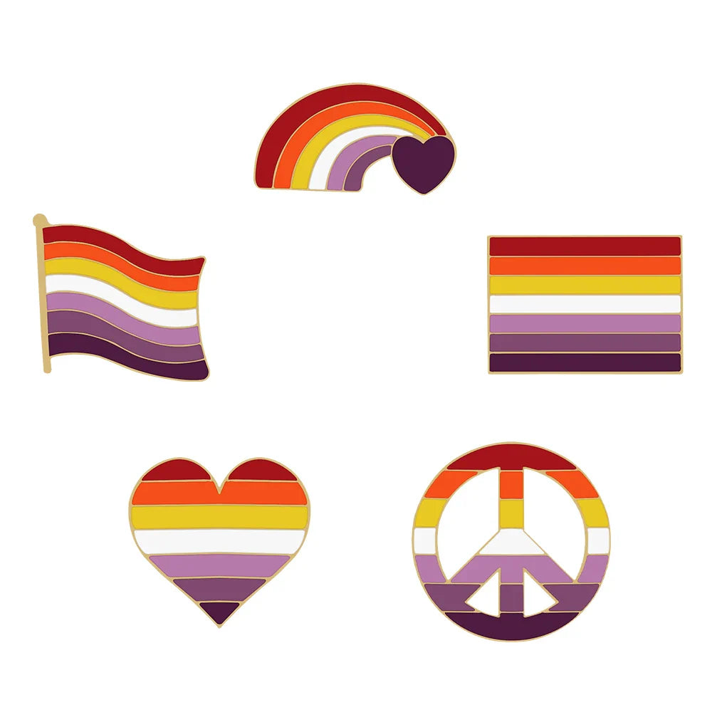 Lesbian Enamel Pins Collection