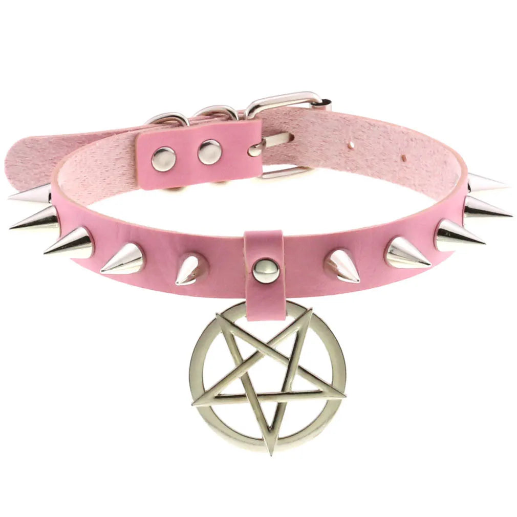 Femme Pink Punk Chokers