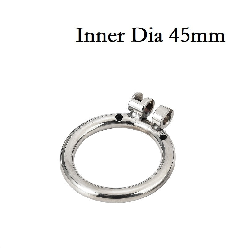Stainless Steel Caged Lion Chastity Lock With Key