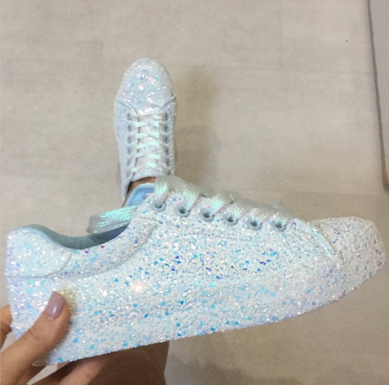 Glitteriffic Lace Up Sneakers