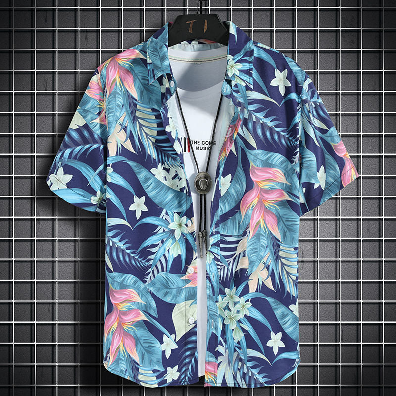 Party Life Short Sleeve Shirt + Shorts (2 Piece Outfit)