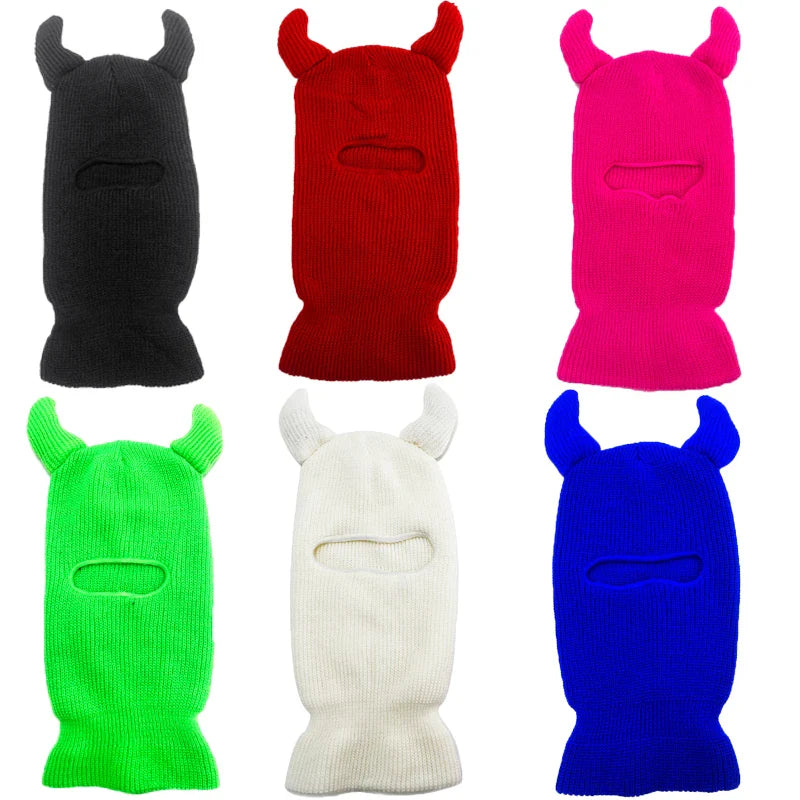 Horny Devil Ski Mask Beanie Balaclava