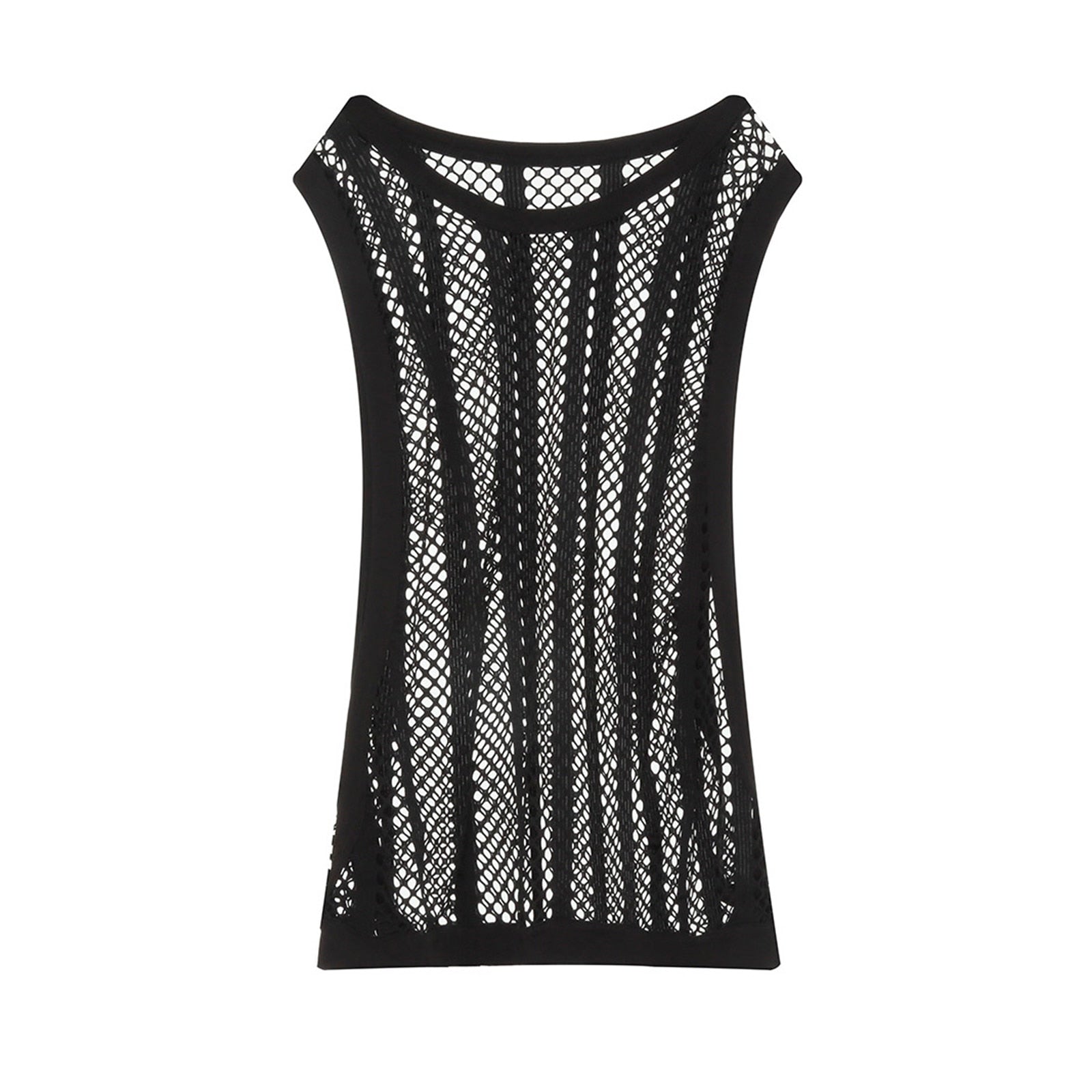 Fishnet Sleeveless Tank Top