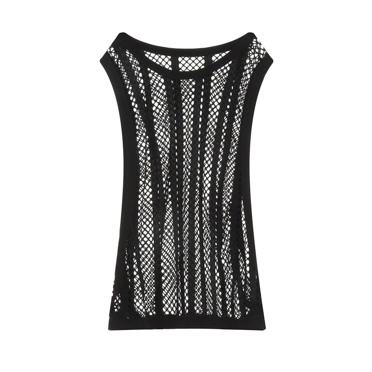 Fishnet Sleeveless Tank Top