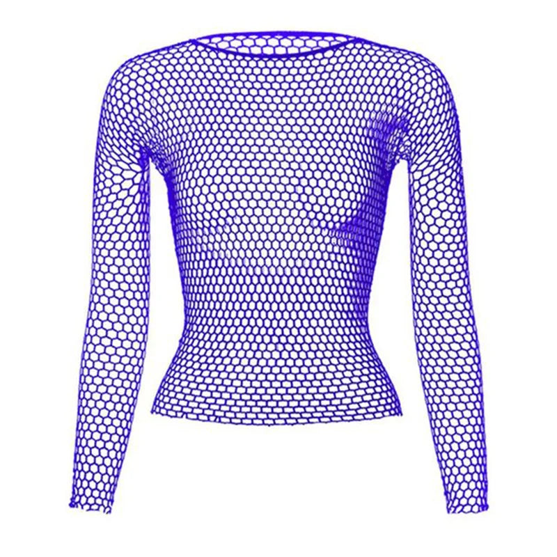 Mystique Long Sleeve Fishnet Tee