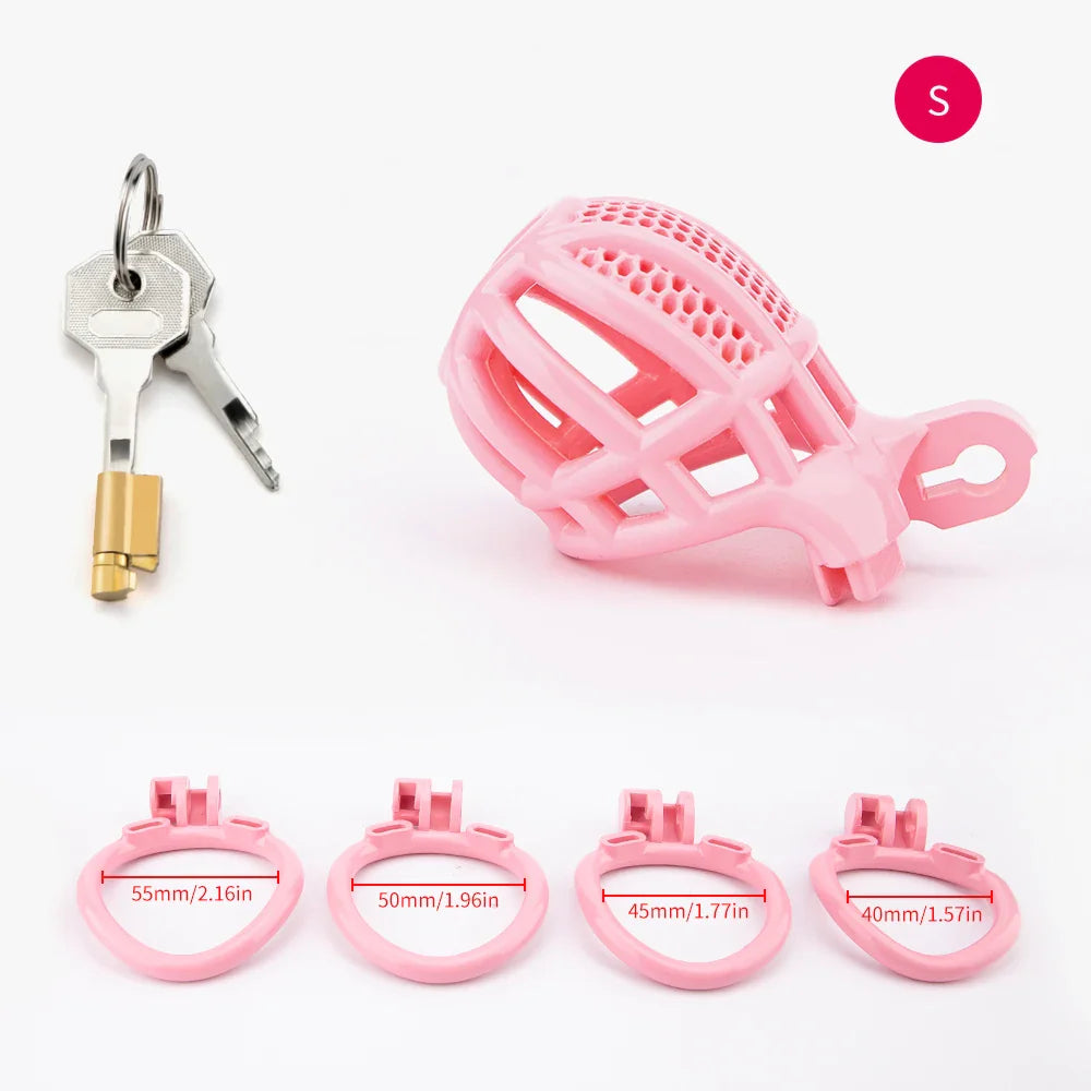 Pink Sissy Cock Cage