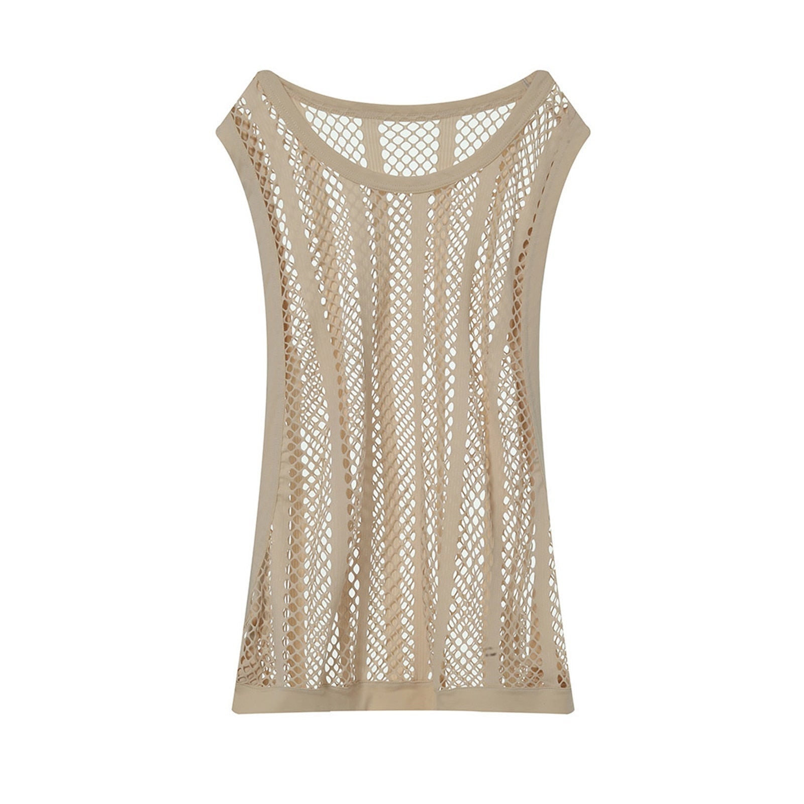 Fishnet Sleeveless Tank Top