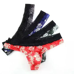 Floral Lace Thong