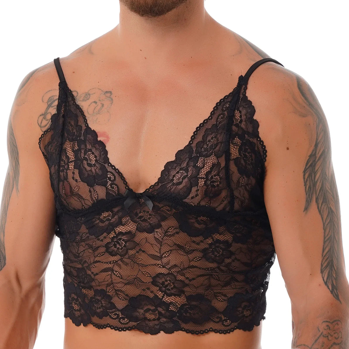 Floral Lace Male Erotic Lingerie
