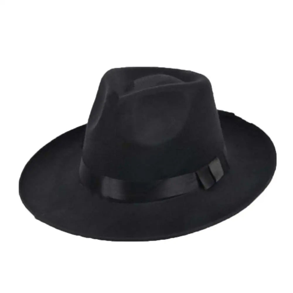 Jazz Fedora Wide Brim Hat