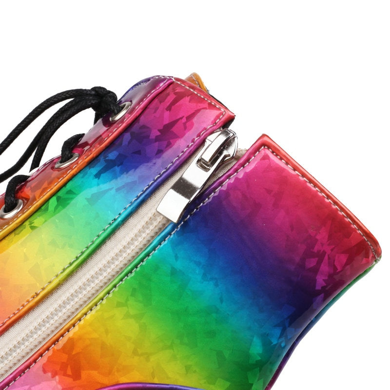 Chic Rainbow Platform Heels
