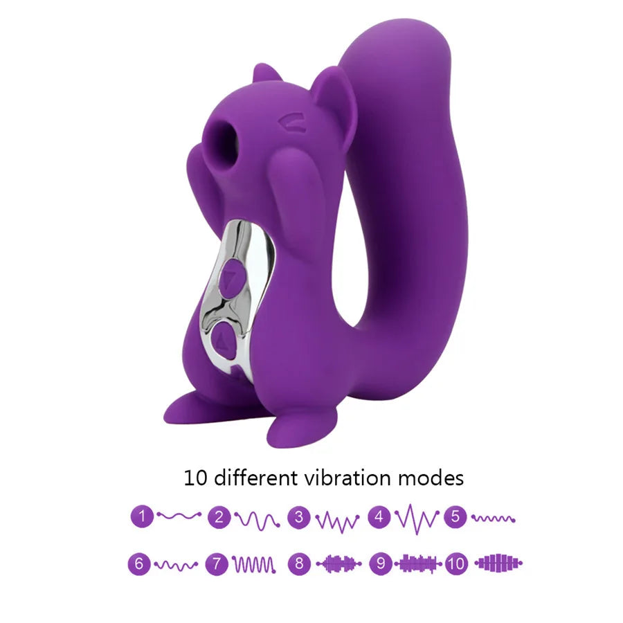 Squirrel's Delight Wireless Sucking Vibrator