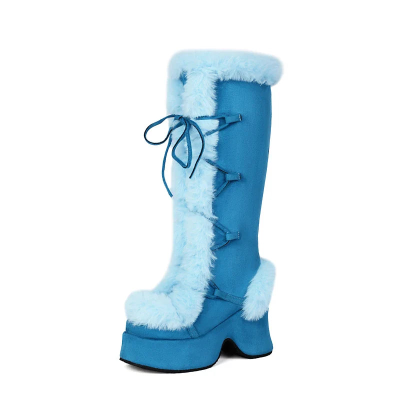 Funky Fur Platform Boots