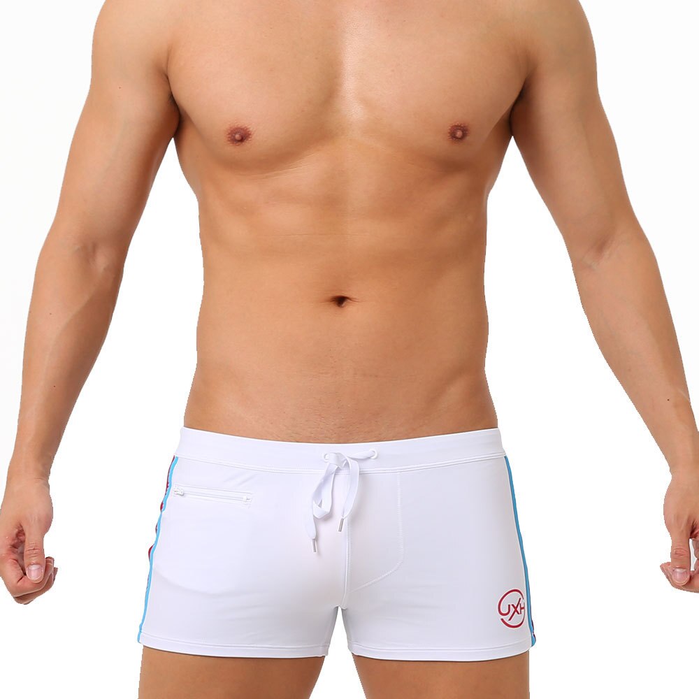 Quick Drying Swim Trunks With Zipper Pocket