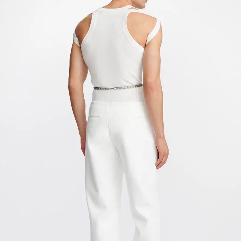 Men's Cut-Out Sexy Stretch Skinny T-Shirt