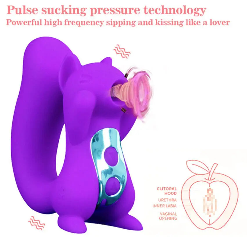 Squirrel's Delight Wireless Sucking Vibrator
