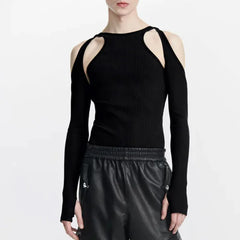 Men's Cut-Out Sexy Stretch Skinny T-Shirt