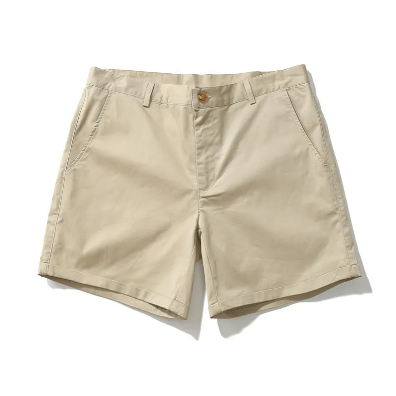 Sleek Solid Color Slim Fit Shorts