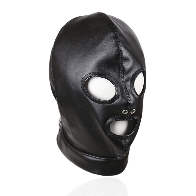 Bondage Slave Hood with Removable Hair