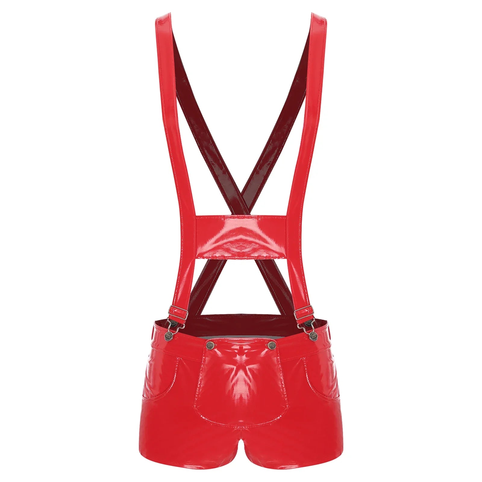 Suspender Glam One-Piece Men's Bodysuit