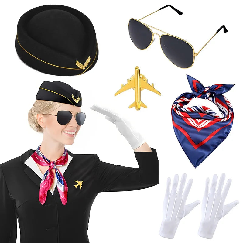 Flight Crew Stewardess Essentials Set